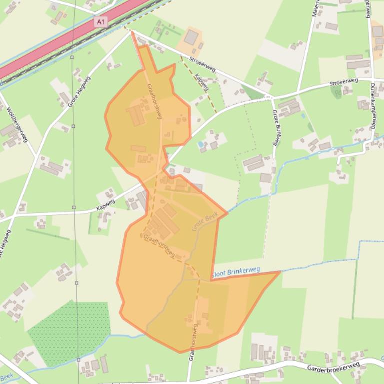 Kaart van postcodegebied 3774RB.