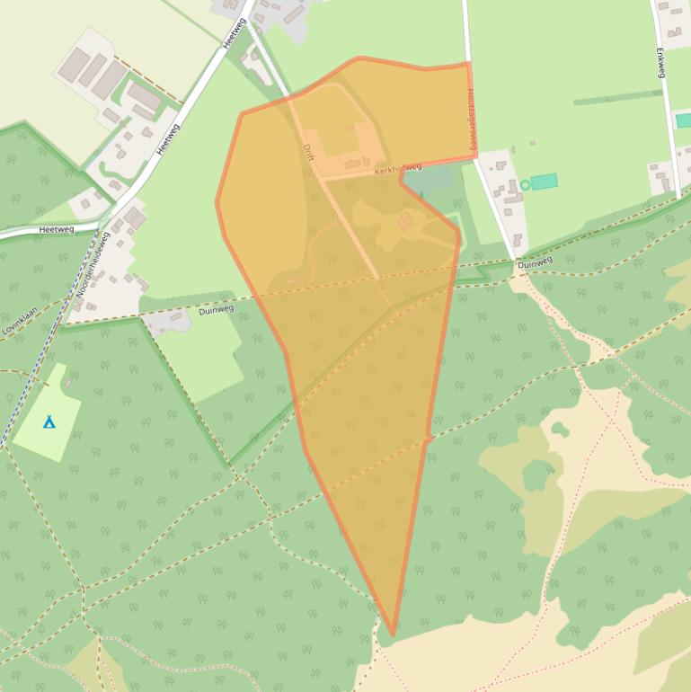 Kaart van postcodegebied 3775KE.