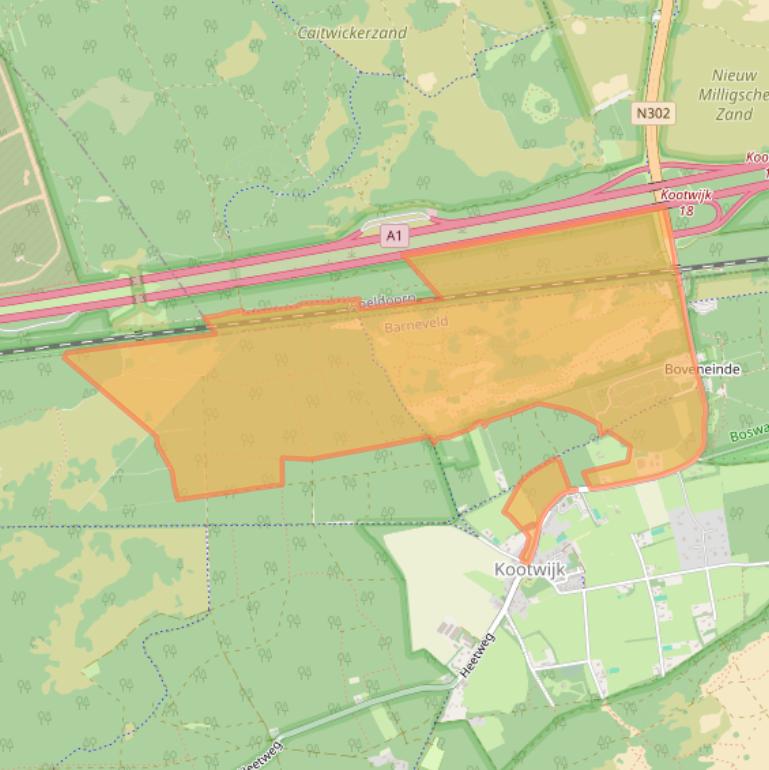 Kaart van postcodegebied 3775KR.