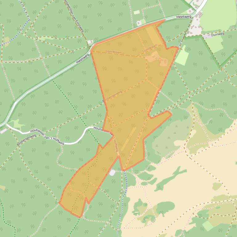 Kaart van postcodegebied 3775KW.