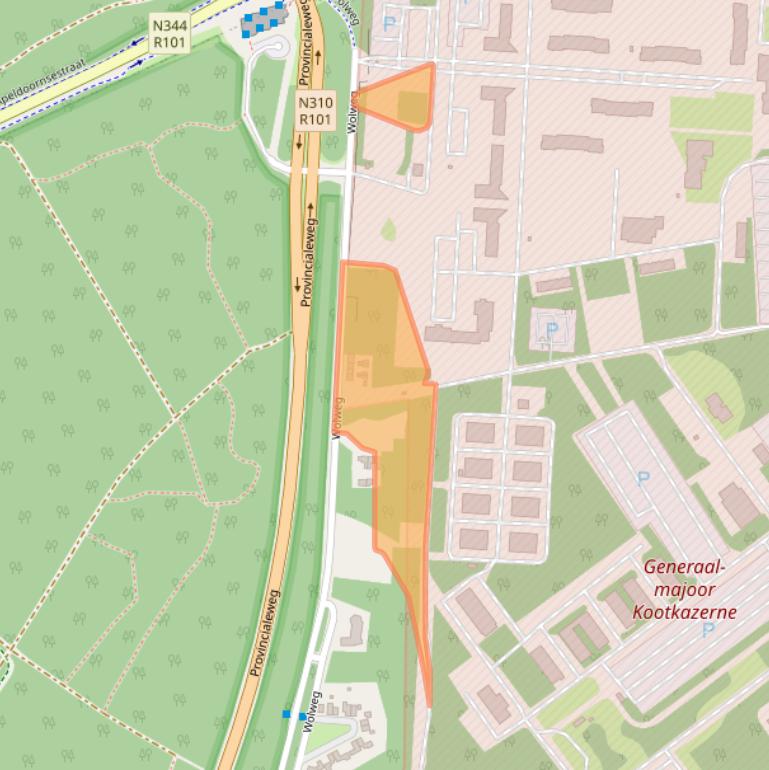 Kaart van postcodegebied 3776LT.