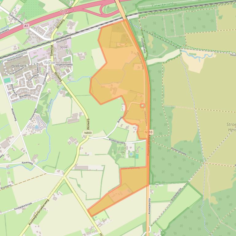 Kaart van postcodegebied 3776LW.