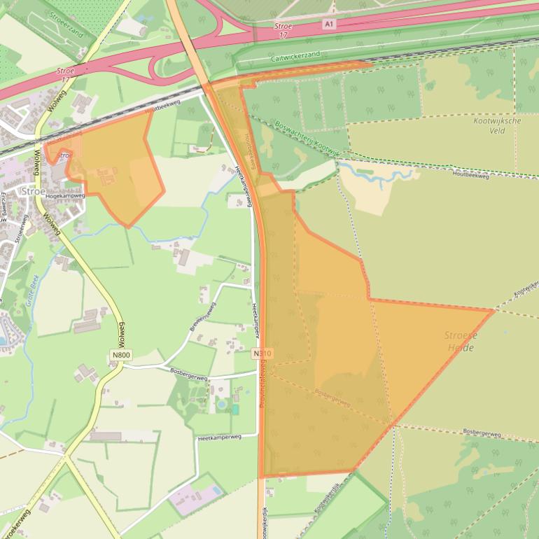 Kaart van postcodegebied 3776LZ.