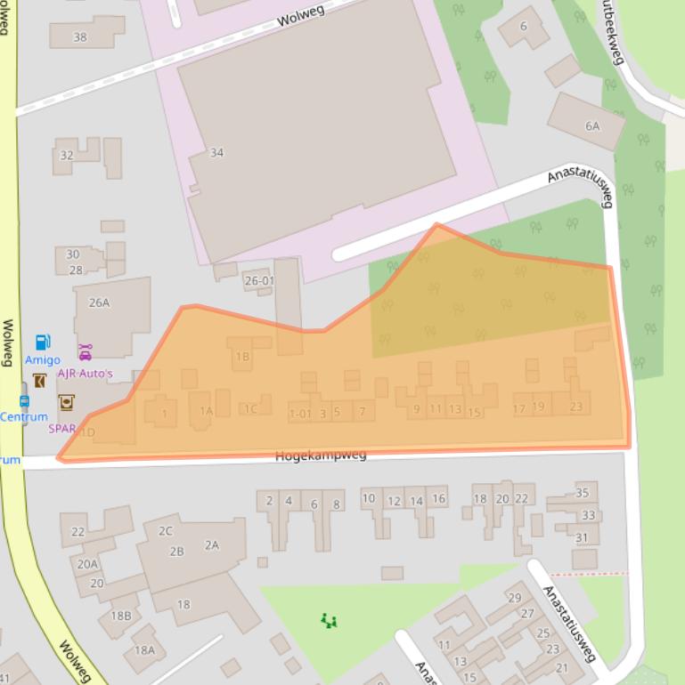 Kaart van postcodegebied 3776MA.