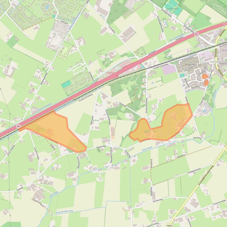Kaart van postcodegebied 3776MG.