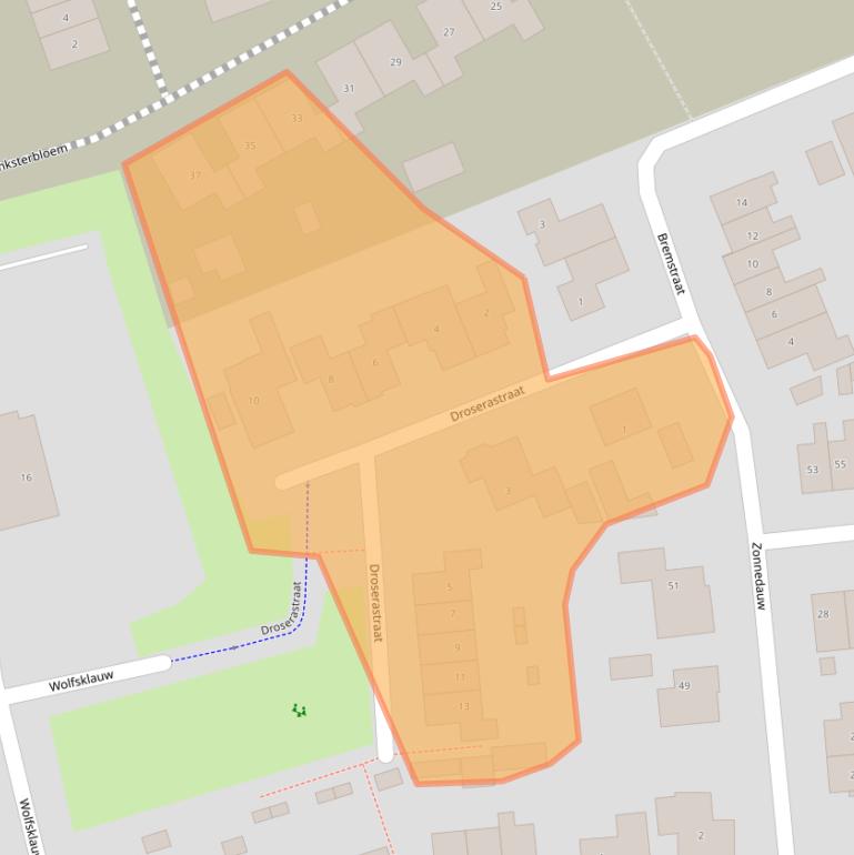 Kaart van postcodegebied 3776NB.