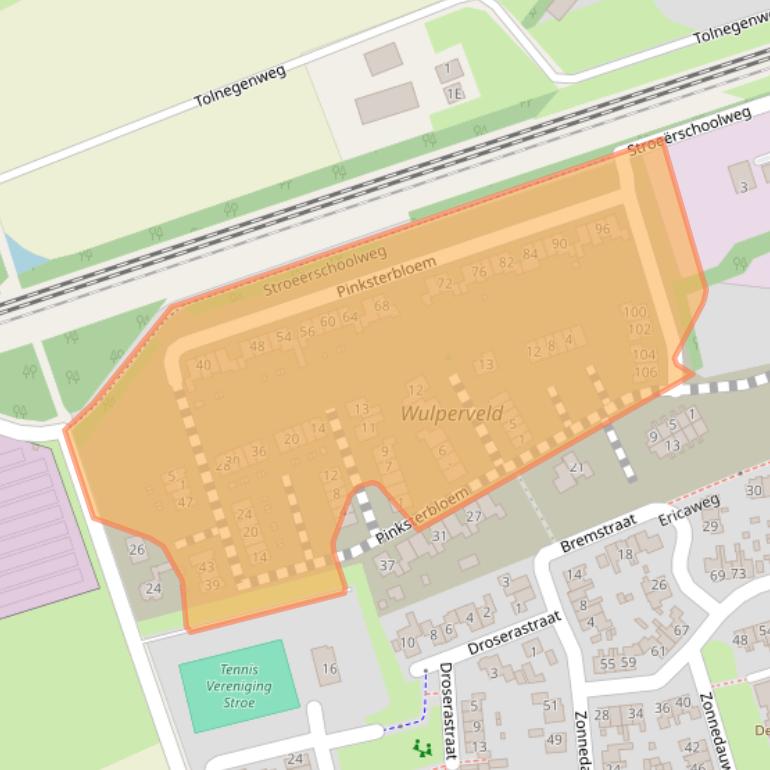 Kaart van postcodegebied 3776NJ.