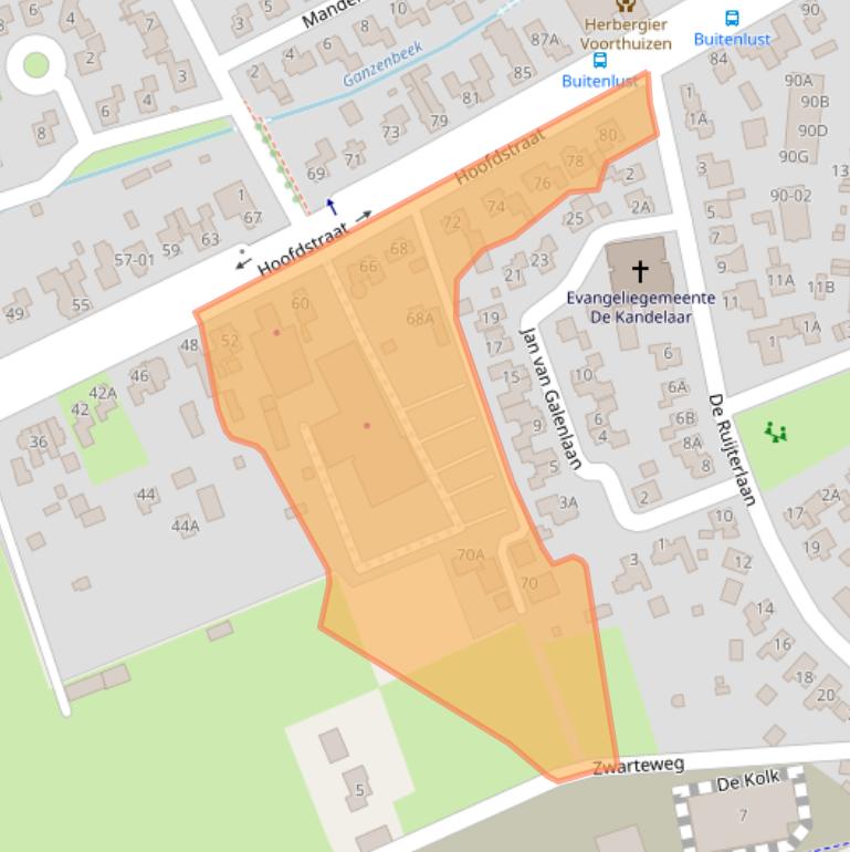 Kaart van postcodegebied 3781AH.