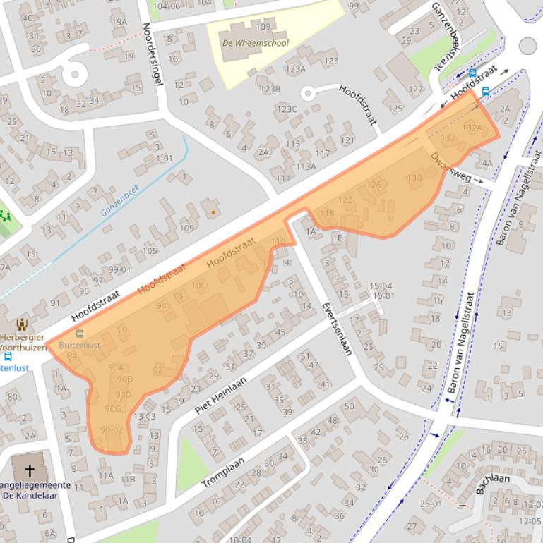 Kaart van postcodegebied 3781AJ.