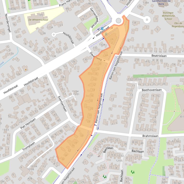 Kaart van postcodegebied 3781AR.