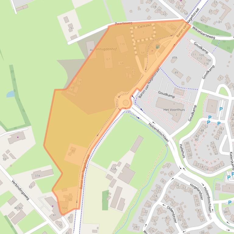 Kaart van postcodegebied 3781AT.