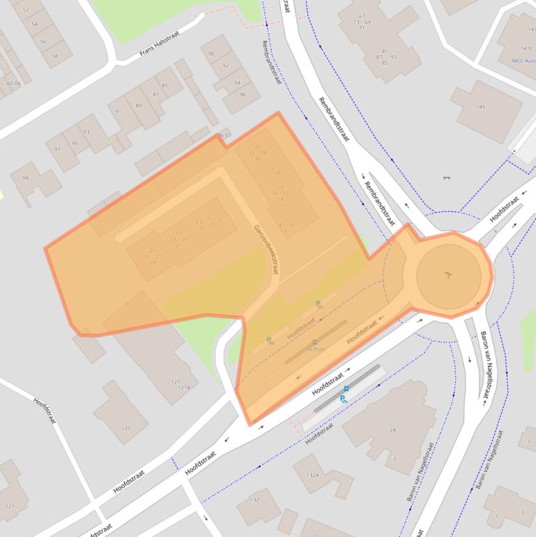 Kaart van postcodegebied 3781AV.