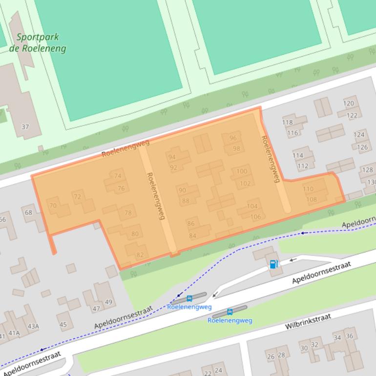 Kaart van postcodegebied 3781BC.