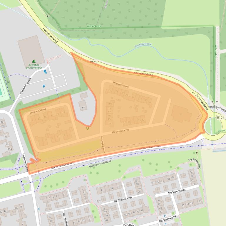 Kaart van postcodegebied 3781BG.