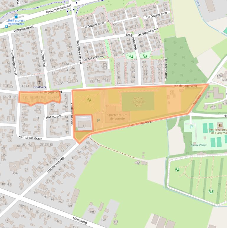 Kaart van postcodegebied 3781BS.