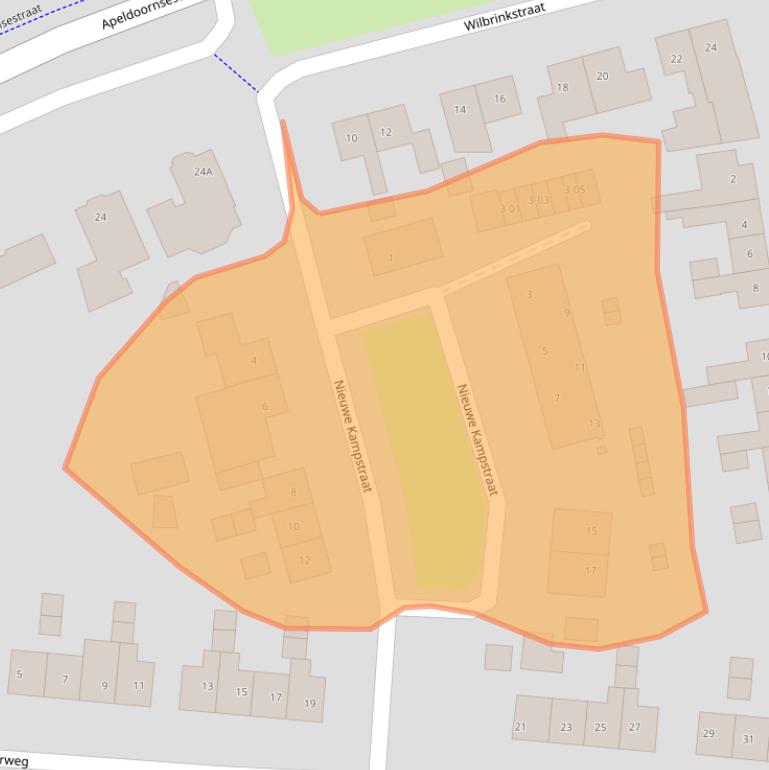 Kaart van postcodegebied 3781BT.