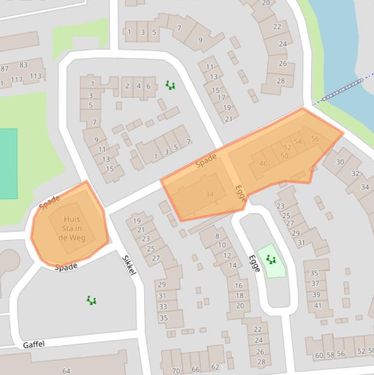 Kaart van postcodegebied 3781CN.