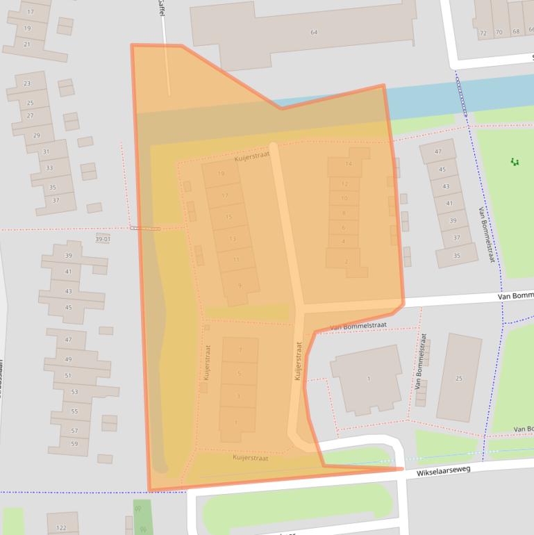 Kaart van postcodegebied 3781CW.
