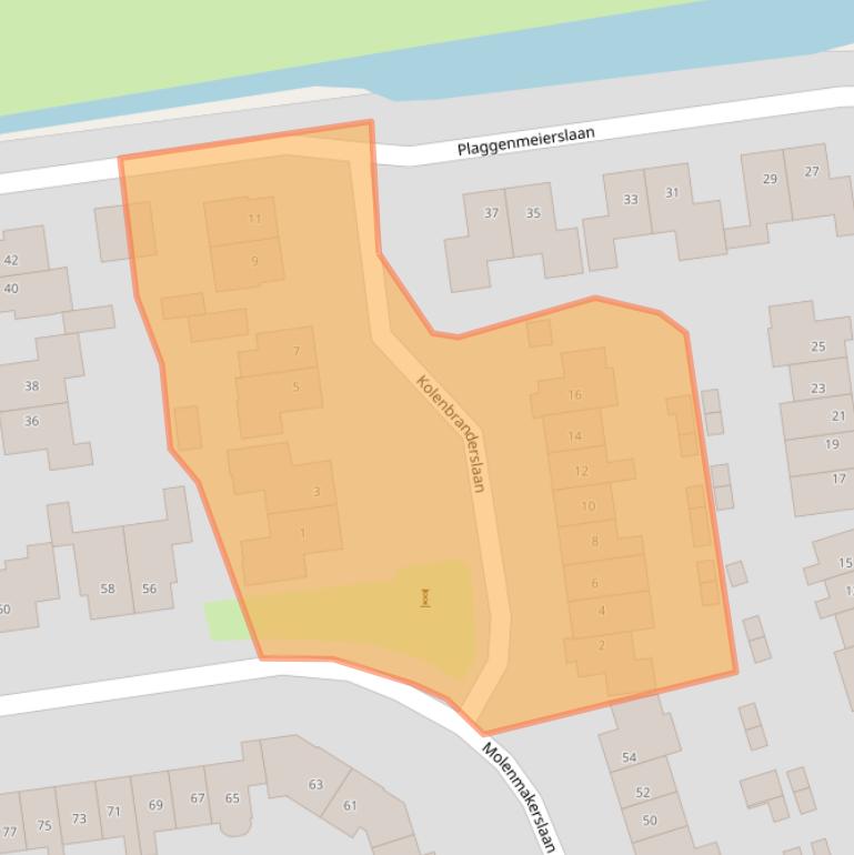 Kaart van postcodegebied 3781DL.