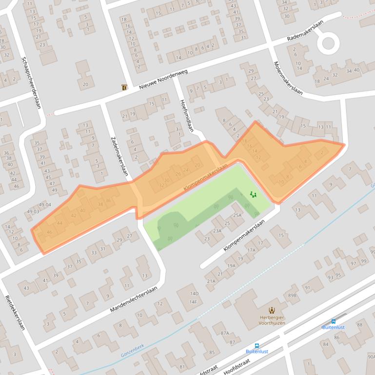 Kaart van postcodegebied 3781DR.