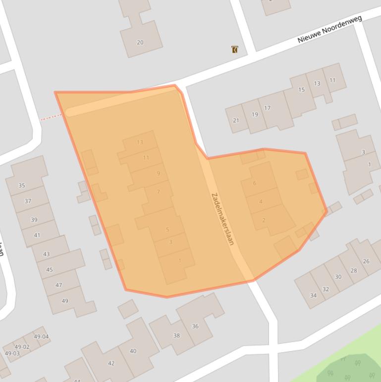 Kaart van postcodegebied 3781DT.