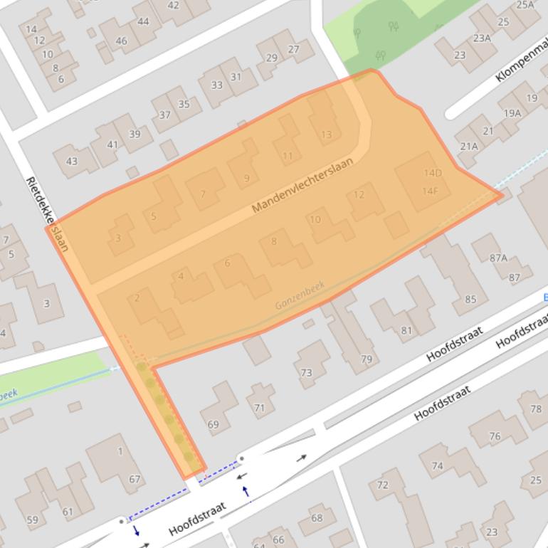 Kaart van postcodegebied 3781DV.