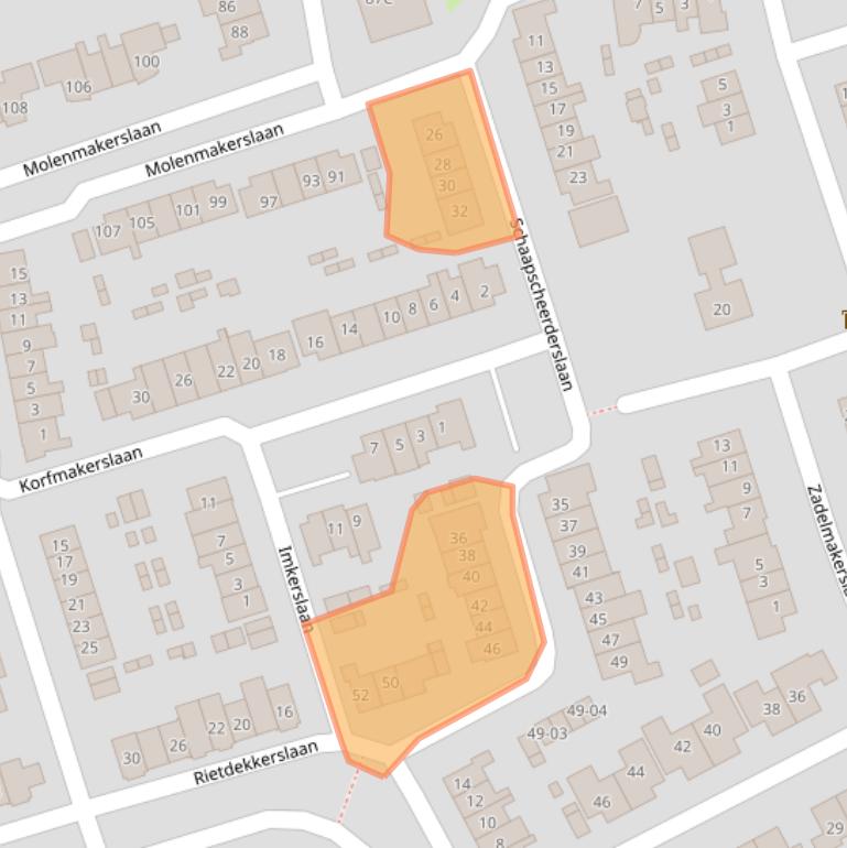 Kaart van postcodegebied 3781DZ.