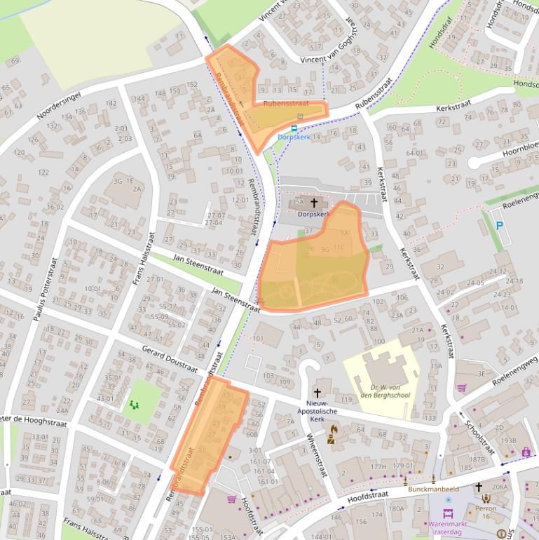 Kaart van postcodegebied 3781EA.