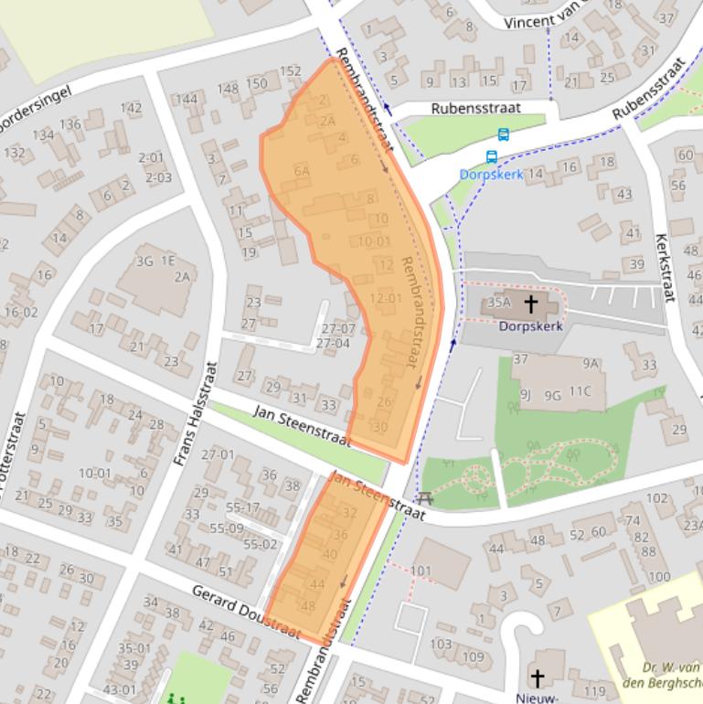 Kaart van postcodegebied 3781EC.