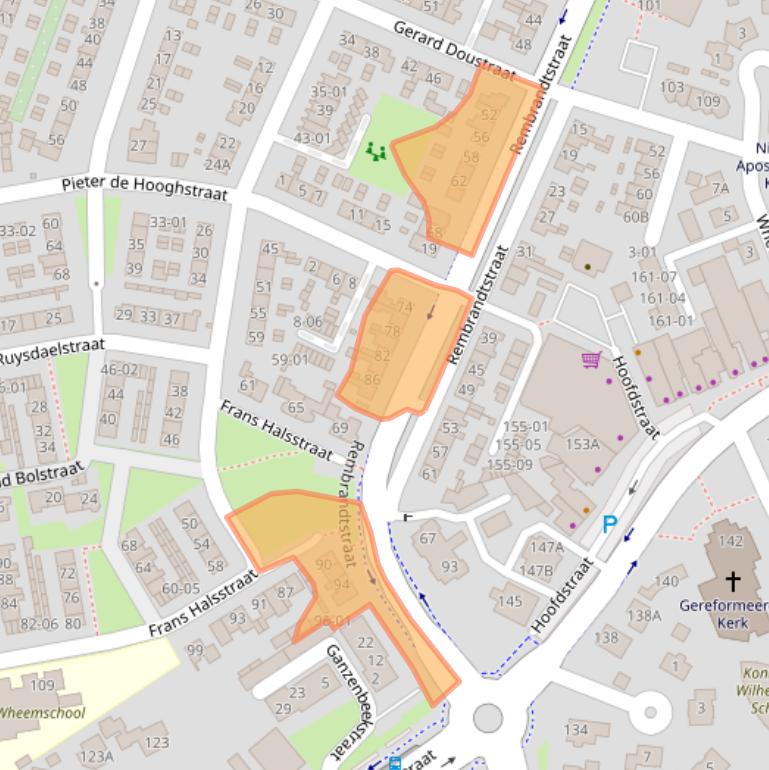 Kaart van postcodegebied 3781ED.