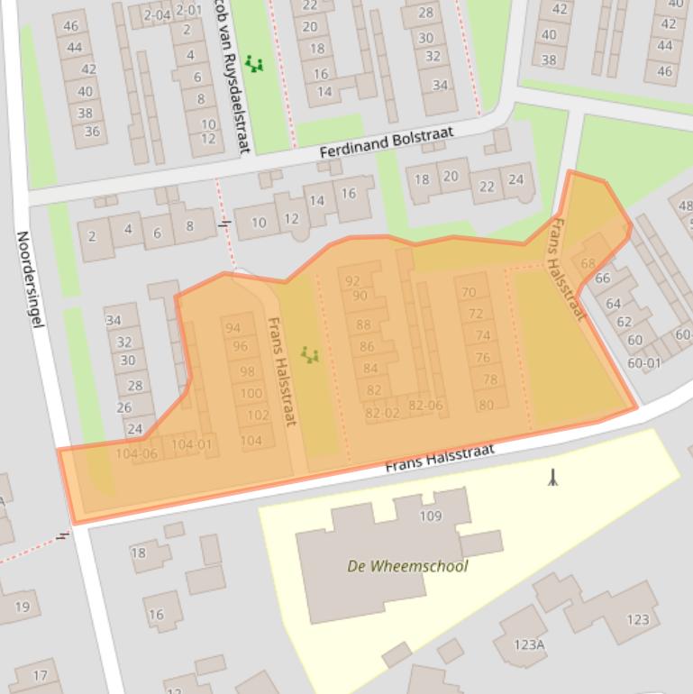 Kaart van postcodegebied 3781EZ.