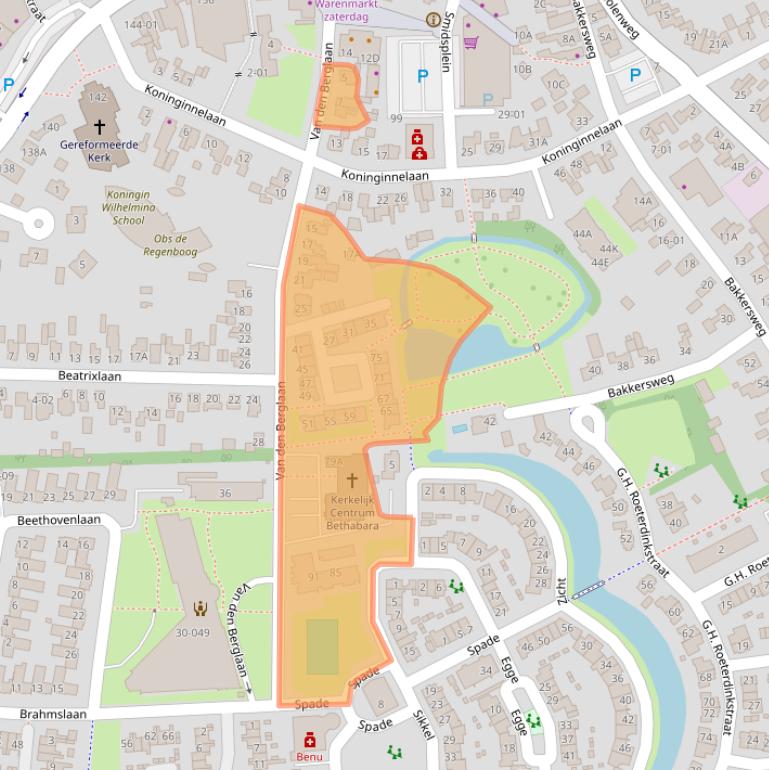 Kaart van postcodegebied 3781GE.