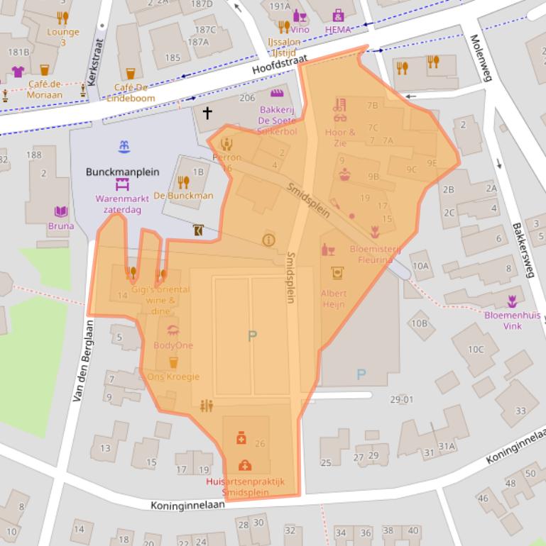 Kaart van postcodegebied 3781GR.