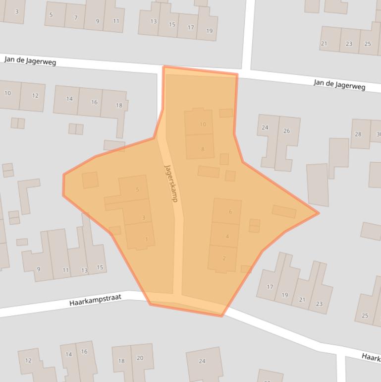 Kaart van postcodegebied 3781GS.