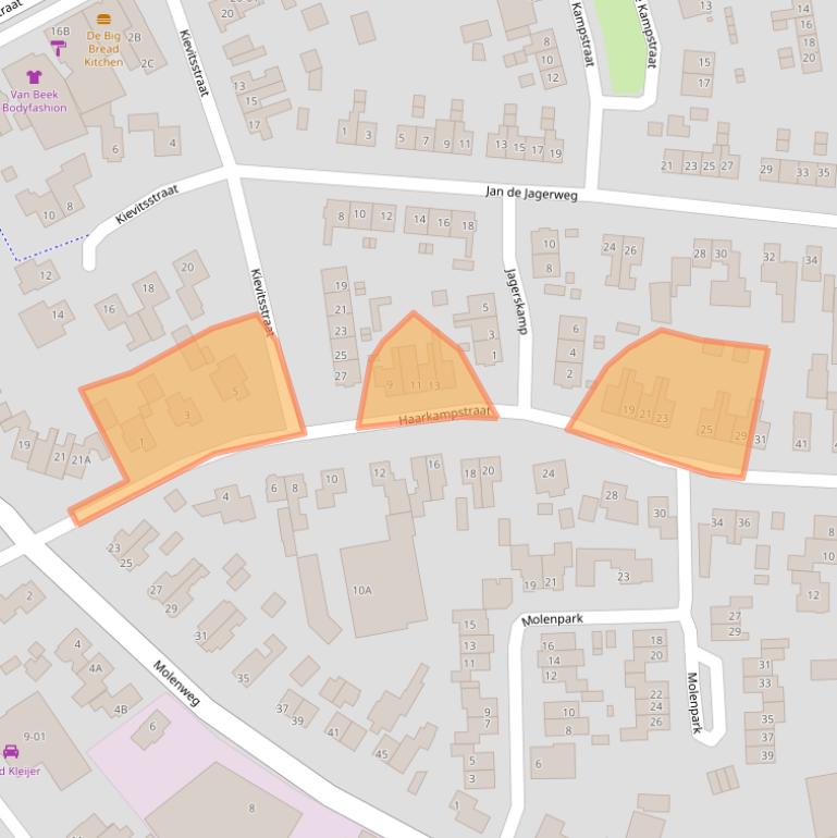 Kaart van postcodegebied 3781GT.