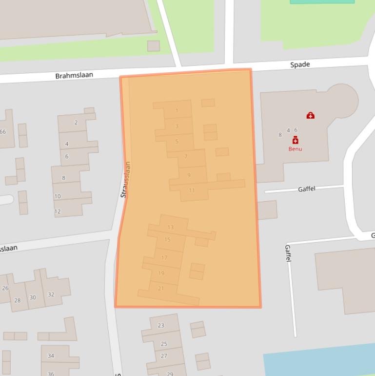 Kaart van postcodegebied 3781HJ.