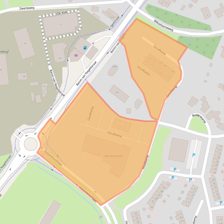 Kaart van postcodegebied 3781KE.