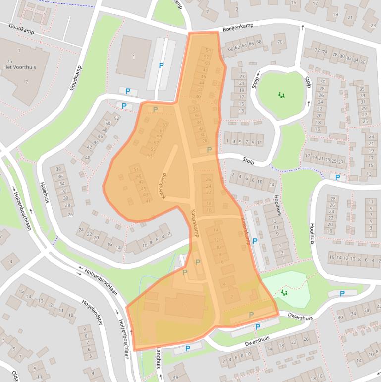 Kaart van postcodegebied 3781KJ.
