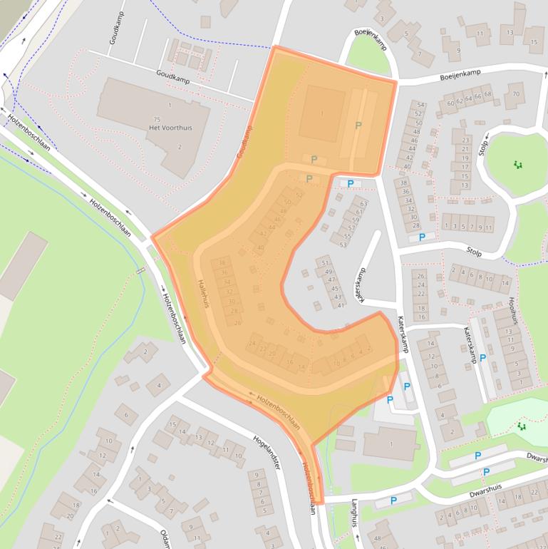 Kaart van postcodegebied 3781KK.