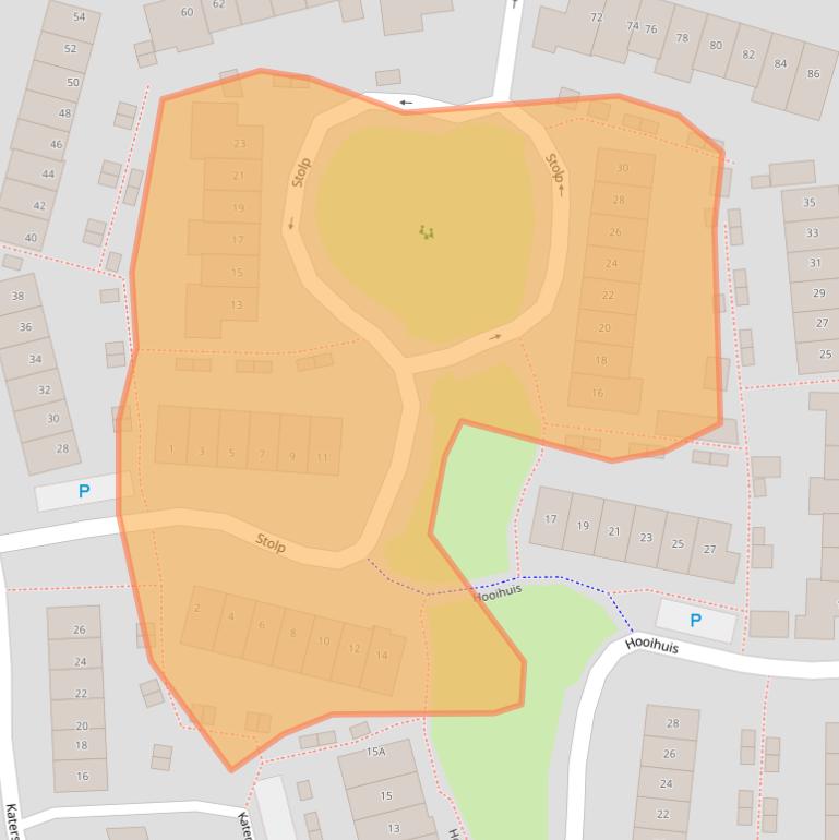 Kaart van postcodegebied 3781KL.