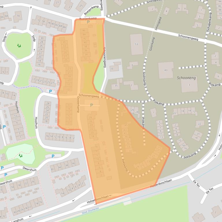 Kaart van postcodegebied 3781KP.