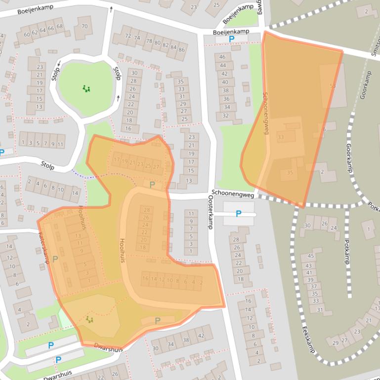 Kaart van postcodegebied 3781KR.