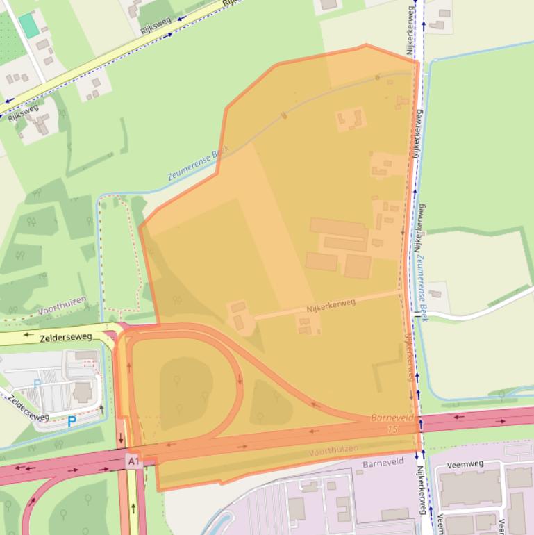 Kaart van postcodegebied 3781LA.