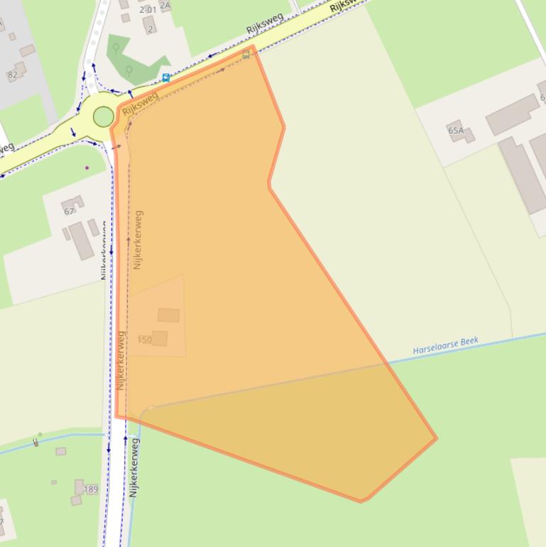 Kaart van postcodegebied 3781LB.