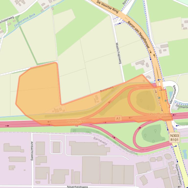 Kaart van postcodegebied 3781LN.