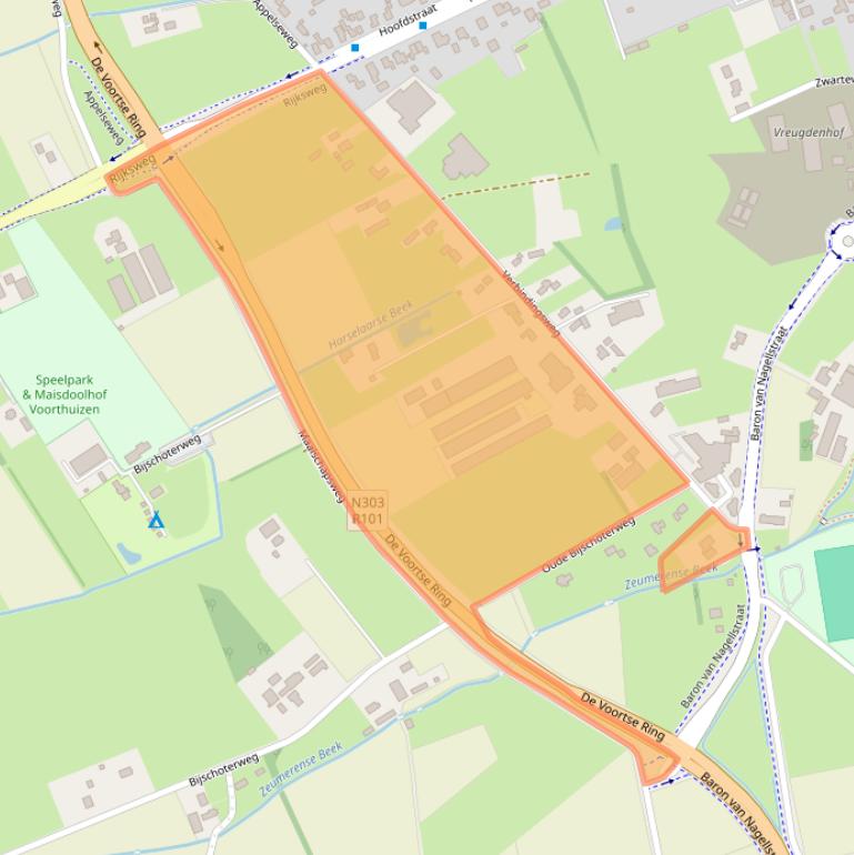 Kaart van postcodegebied 3781LS.