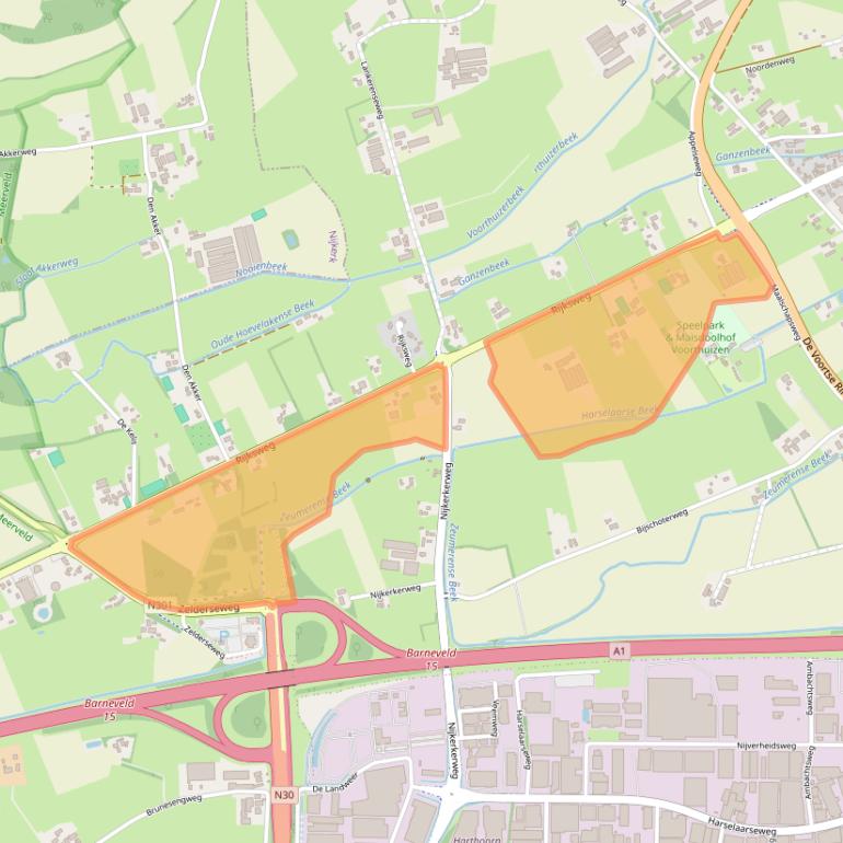 Kaart van postcodegebied 3781LT.