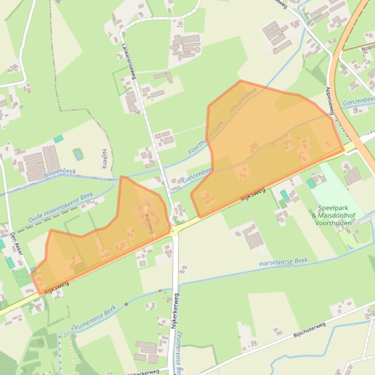 Kaart van postcodegebied 3781LW.