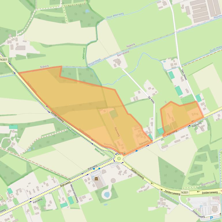 Kaart van postcodegebied 3781LX.