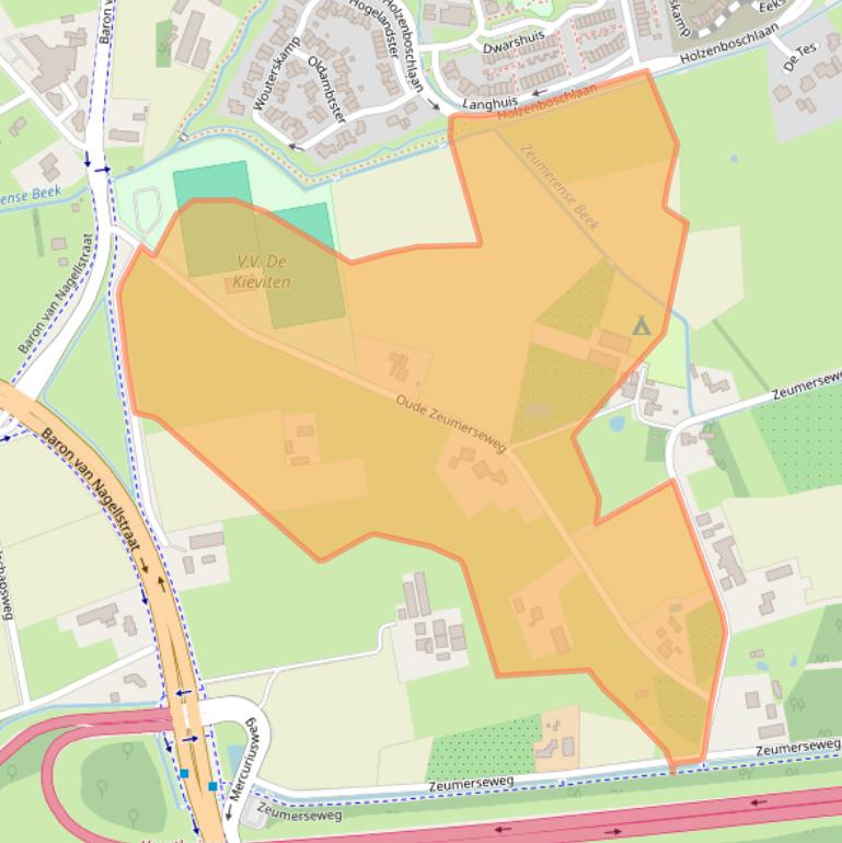 Kaart van postcodegebied 3781MH.